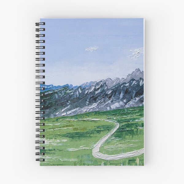 Item preview, Pintura al óleo italiana de la escena de la montaña de los Dolomitas designed and sold by StephCarrDesign.