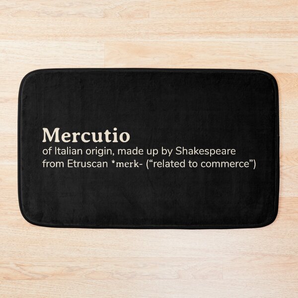Item preview, Mercutio name etymology designed and sold by YourNameStory.