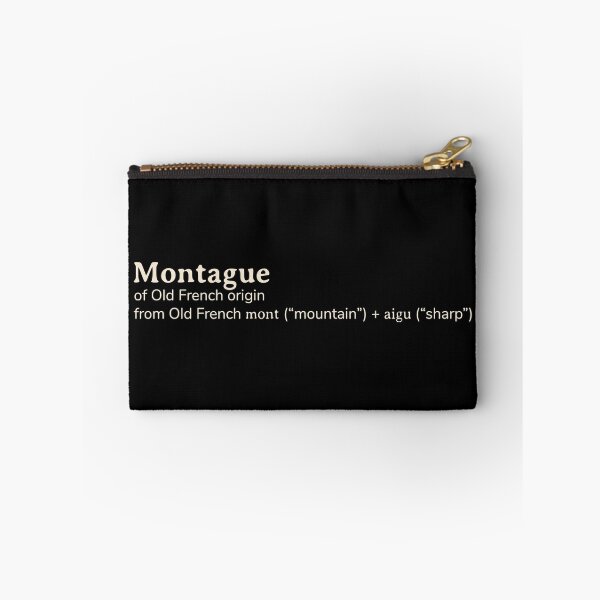Item preview, Montague name etymology designed and sold by YourNameStory.