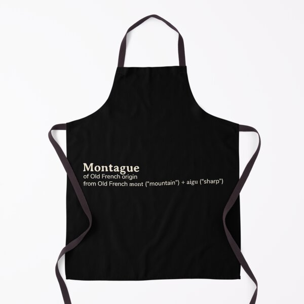 Item preview, Montague name etymology designed and sold by YourNameStory.