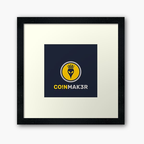 Crypto Coin Maker Gerahmter Kunstdruck
