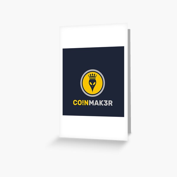 Crypto Coin Maker Grußkarte