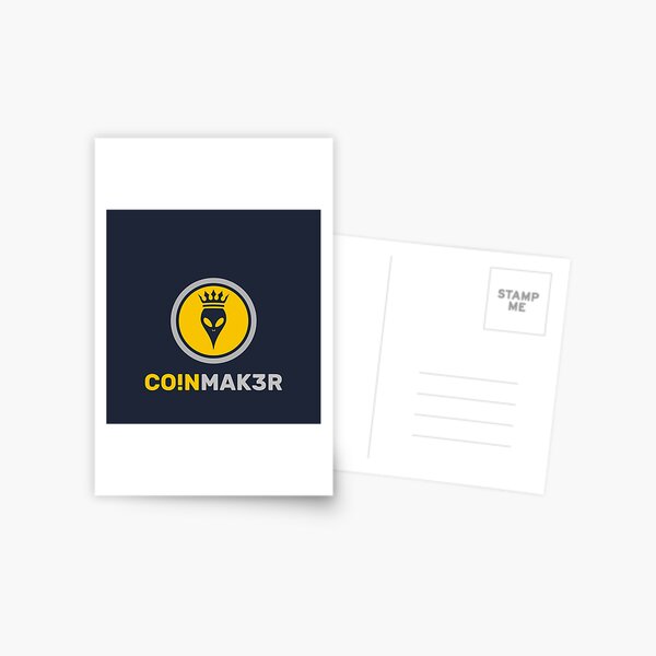 Crypto Coin Maker Postkarte
