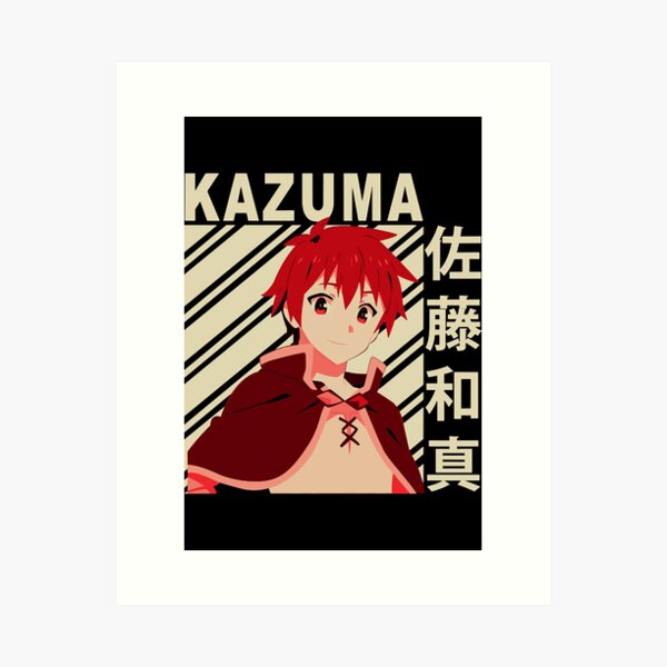 Konosuba - funny Kazuma Satou ! Art Board Print by Anna Blonwell