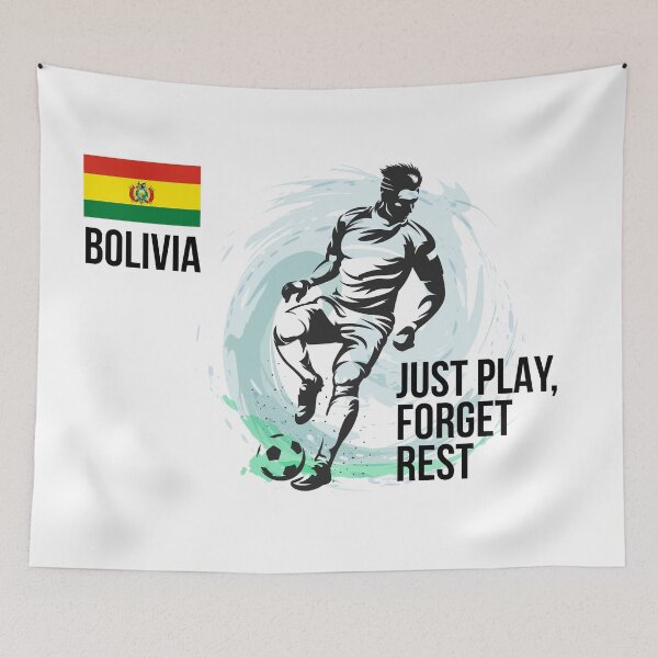 Item preview, Bolivian Footballer playing Football - Football designed and sold by cravingmart.