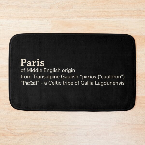 Item preview, Paris name etymology designed and sold by YourNameStory.