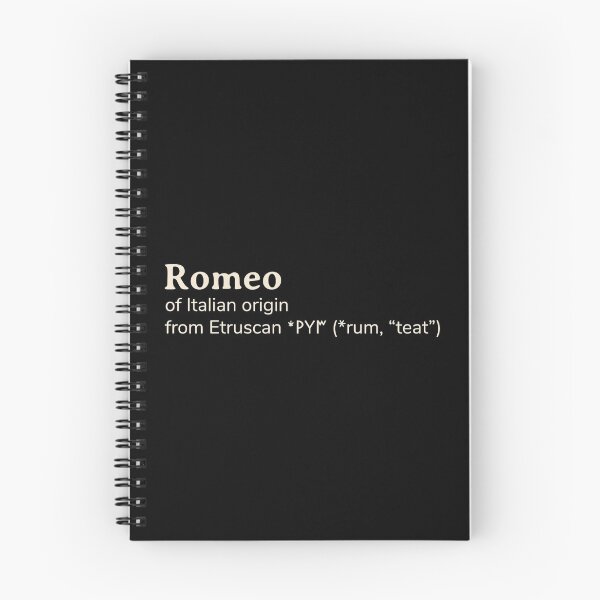 Item preview, Romeo name etymology designed and sold by YourNameStory.