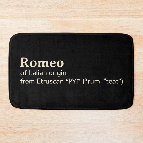 Item preview, Romeo name etymology designed and sold by YourNameStory.