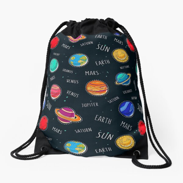 Item preview, Cartoon Style Solar System Pattern, Solar System Seamless Pattern, Solar System designed and sold by graphic-genie.