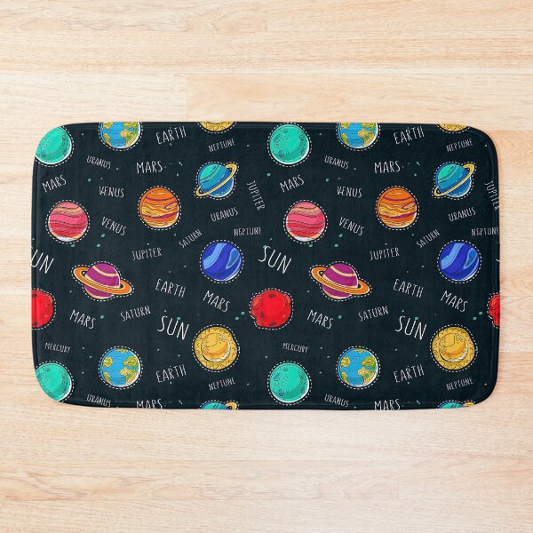 Item preview, Cartoon Style Solar System Pattern, Solar System Seamless Pattern, Solar System designed and sold by graphic-genie.