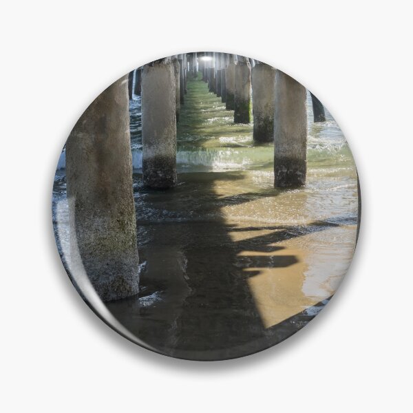 Item preview, Silky Reflections - Under the Newport Beach Pier in Orange County California designed and sold by Georgia Mizuleva.
