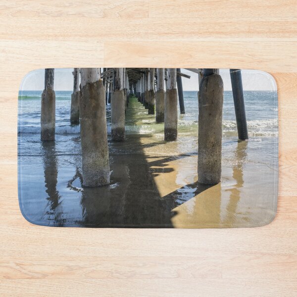Item preview, Silky Reflections - Under the Newport Beach Pier in Orange County California designed and sold by Georgia Mizuleva.
