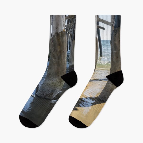 Item preview, Silky Reflections - Under the Newport Beach Pier in Orange County California designed and sold by Georgia Mizuleva.