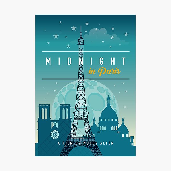 Midnight in Paris - Alternative Movie Poster Photographic Print