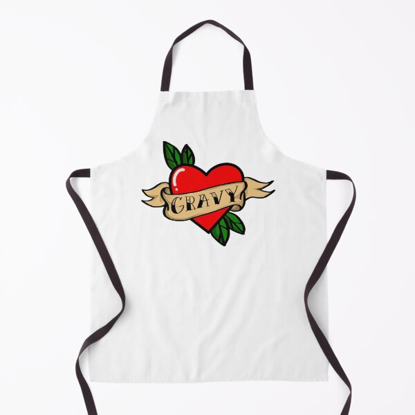 Item preview, I love gravy traditional retro heart tattoo designed and sold by BoardRoomDisco.