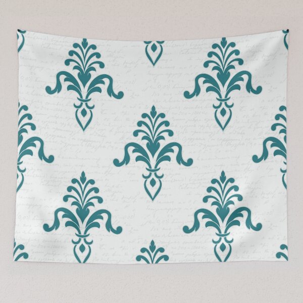 Item preview, Vintage Classical Damask Pattern Wall Art Prints designed and sold by Erika Bartha.