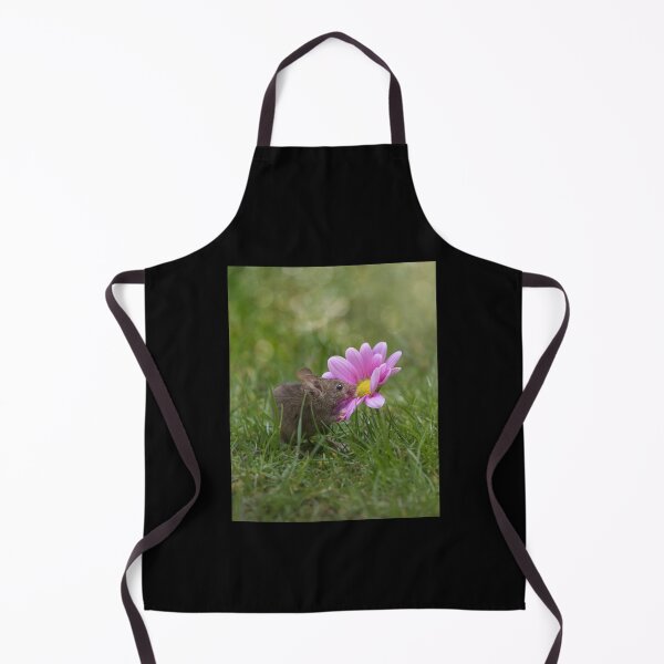 Item preview, Mouse smelling flower - funny, cute wildlife photography designed and sold by Kipcio.