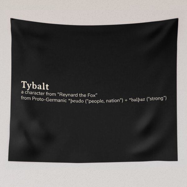 Item preview, Tybalt name etymology designed and sold by YourNameStory.