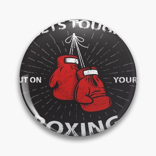 Item preview, Grunge Boxing Motivation Poster Print with Boxing Gloves Text Sunburst Grunge Texture designed and sold by Peekonet.