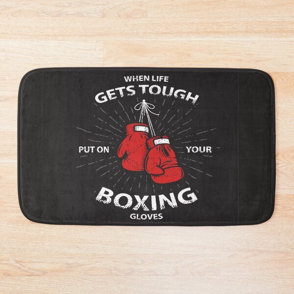 Item preview, Grunge Boxing Motivation Poster Print with Boxing Gloves Text Sunburst Grunge Texture designed and sold by Peekonet.