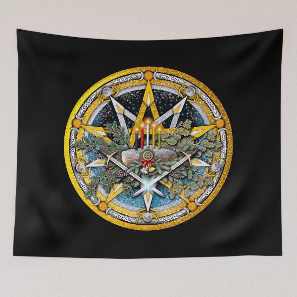 Item preview, Sabbat Pentacle of the Winter Solstice/Yule designed and sold by Naumaddic Arts.