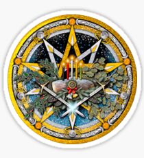 Sabbat Pentacle of the Winter Solstice/Yule Sticker