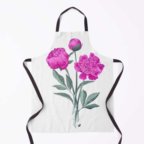 Item preview, Peonies illustration with inscription Romantic peonies designed and sold by Alexandra Kueny.
