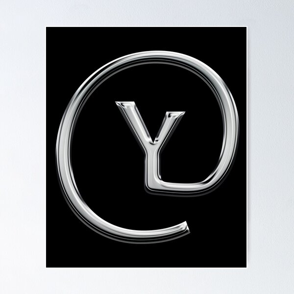 Item preview, Capital Y in an @ sign designed and sold by Logo-stick.