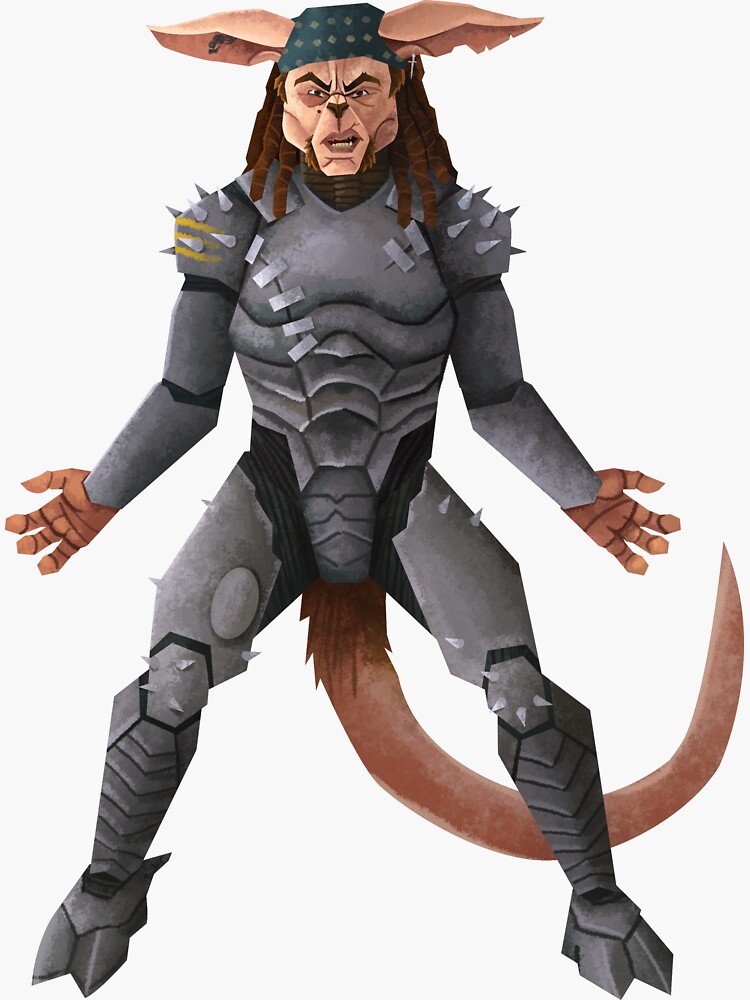 "Kangaroo Man from Tank Girl" Sticker for Sale by Grecovia Redbubble