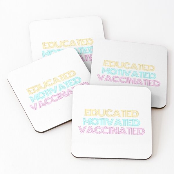 Item preview, Educated Motivated and Vaccinated designed and sold by TiniShop.