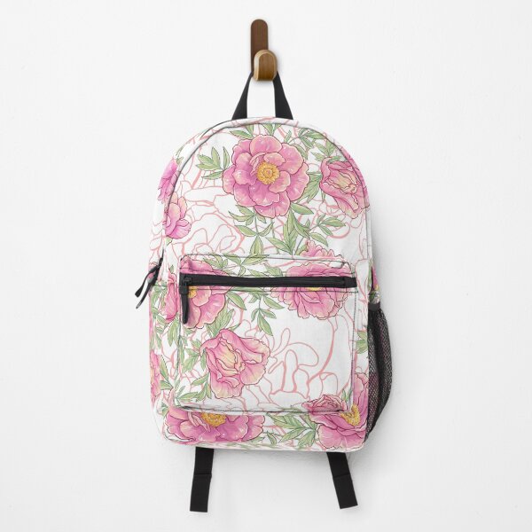 Item preview, Pink Roses Garden Seamless Pattern Cottage Wall Art Prints designed and sold by Erika Bartha.