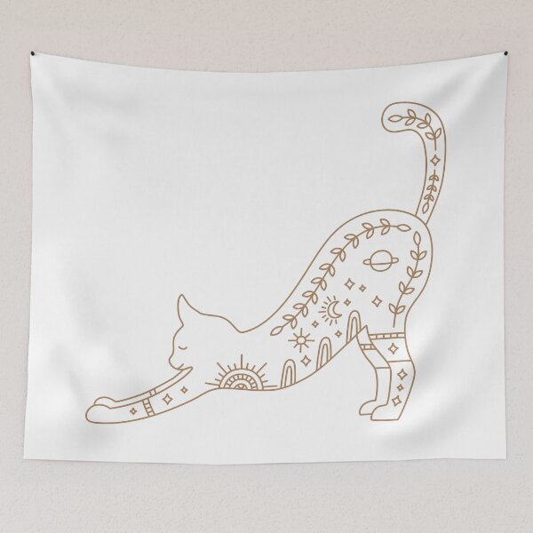 Item preview, Bohemian Cat Lineart design designed and sold by Immadman.
