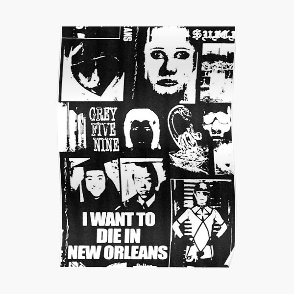 Suicideboys I want to die in New Orleans poster original design Poster
