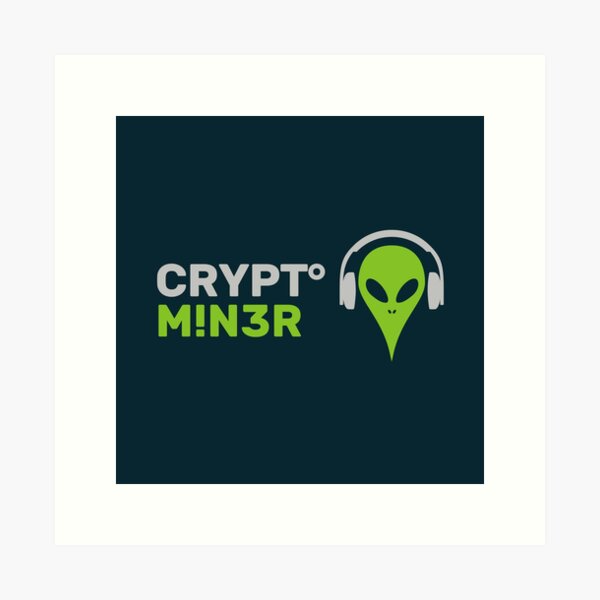 Crypto Miner Music Kunstdruck