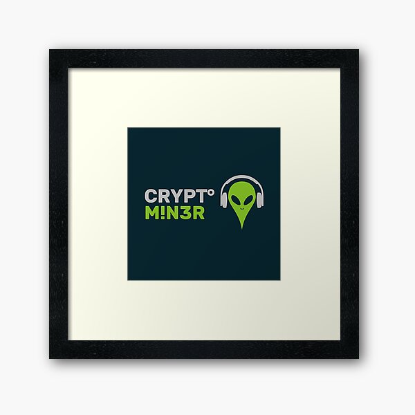 Crypto Miner Music Gerahmter Kunstdruck