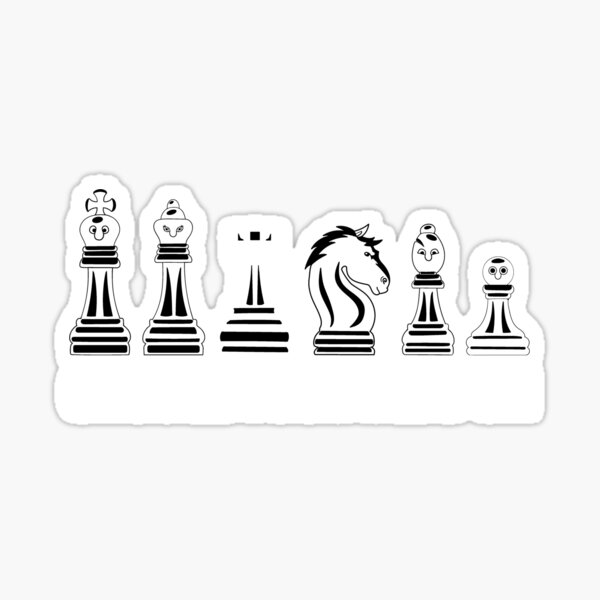 Choose Your Weapon Funny Chess Lover Chess Art Sticker