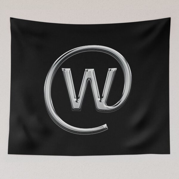 Item preview, Capital W in an @ sign designed and sold by Logo-stick.