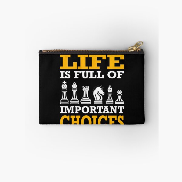 Item preview, Life Is Full Of Important Choices Funny Chess Lover Art designed and sold by RJ-Art.