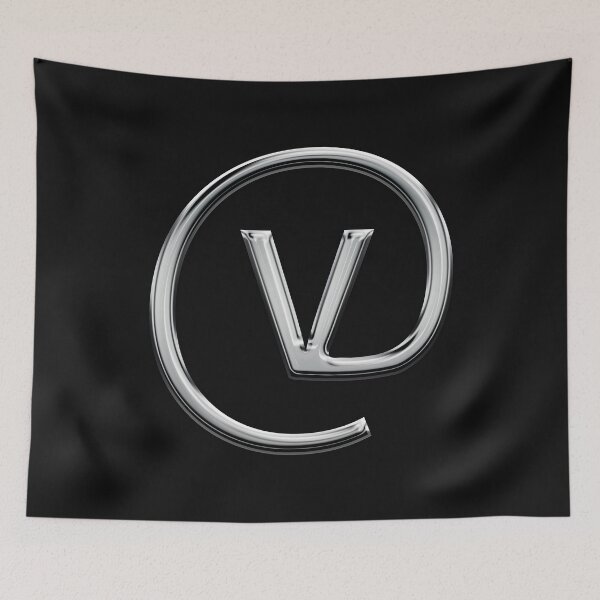Item preview, Capital V in an @ sign designed and sold by Logo-stick.