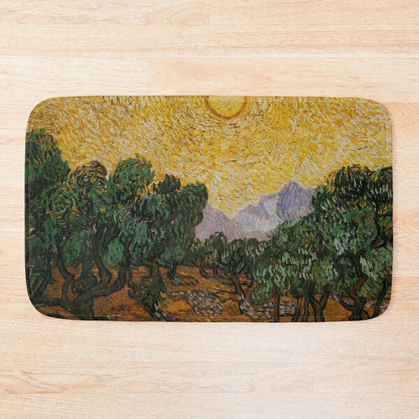 Item preview, Vincent Van Gogh - Olive Trees with Yellow Sky and Sun designed and sold by Vivanne-art.