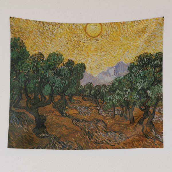 Item preview, Vincent Van Gogh - Olive Trees with Yellow Sky and Sun designed and sold by Vivanne-art.