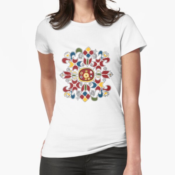 Bulgarian Embroidery - Shevitza Fitted T-Shirt
