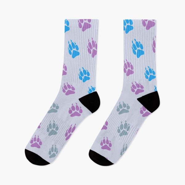 Item preview, Blue, Purple, and Gray Wolf Paws designed and sold by geraldineMS.