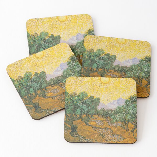 Item preview, Vincent Van Gogh - Olive Trees with Yellow Sky and Sun,No 01. designed and sold by Vivanne-art.