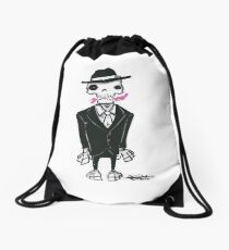 Sharp Dressed Man Drawstring Bag