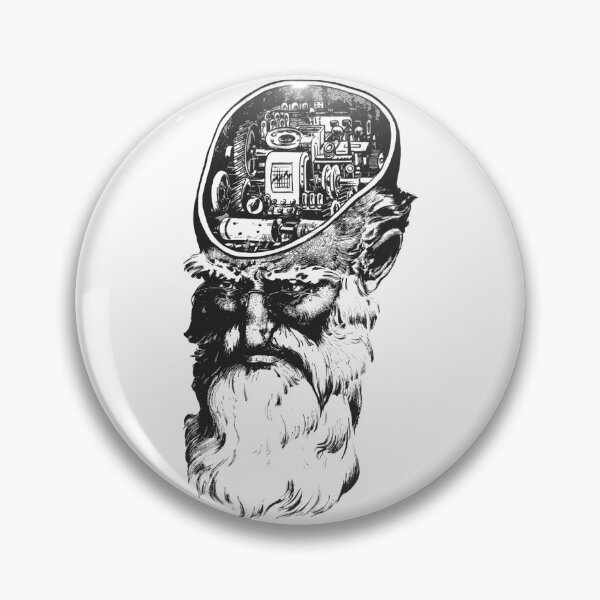 Item preview, Old Man With Mechanical Brain designed and sold by Good-Looking Corpse.