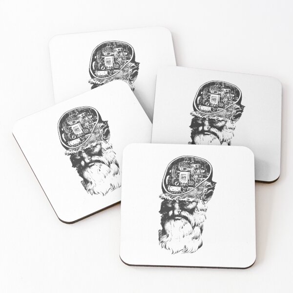 Item preview, Old Man With Mechanical Brain designed and sold by Good-Looking Corpse.