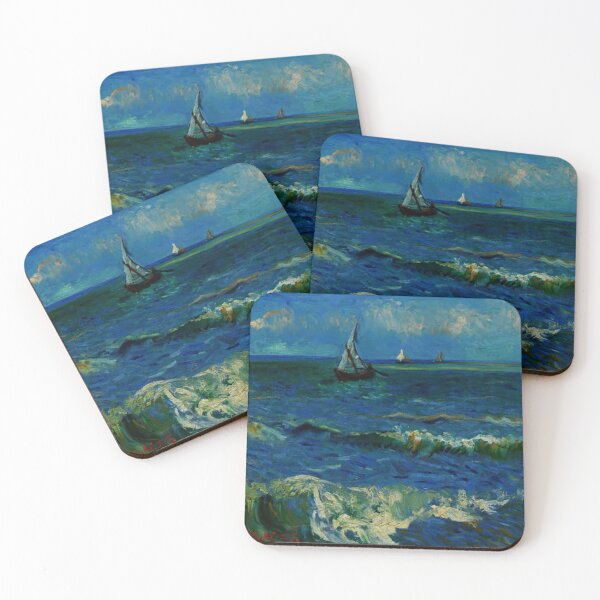 Item preview, Vincent Van Gogh - The Sea at Les Saintes-Maries-de-la-Mer designed and sold by Vivanne-art.