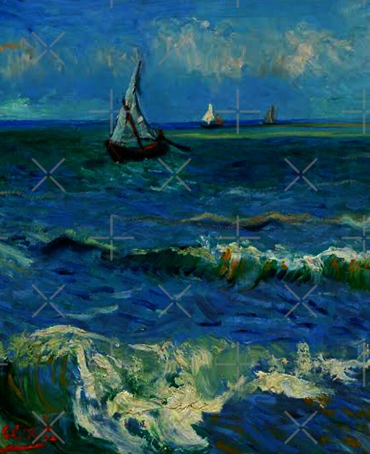 The Sea at Les Saintes - Vincent Van Gogh - Paint by Numbers