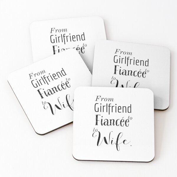 Item preview, From girlfriend to fiancée to wife designed and sold by Mizems.
